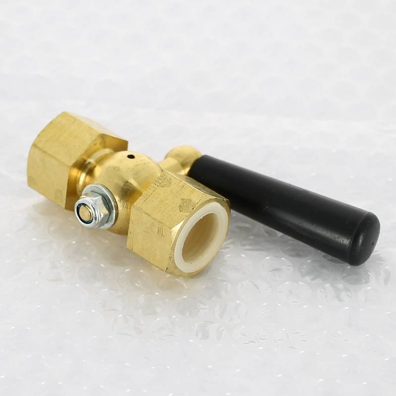 Кран для манометра Росма ВВ G1/2 ручка черная 6160