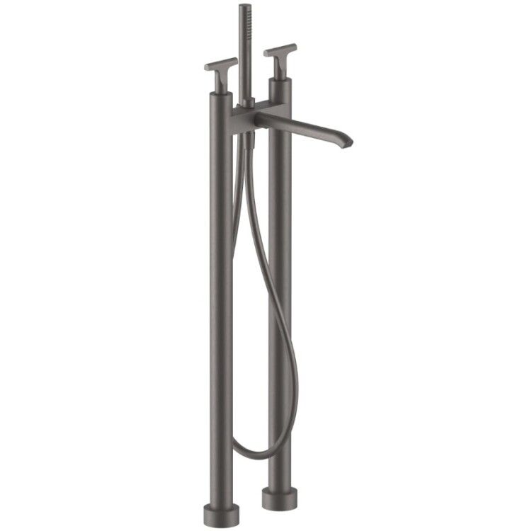 Смеситель для ванны и душа Fantini Sailing напольный цвет Matt Gun Metal PVD 67P5J080B