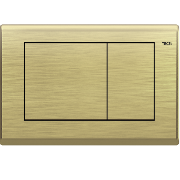Панель смыва для унитаза TECE TECEplanus 214х144 мм состаренная латунь 9240366