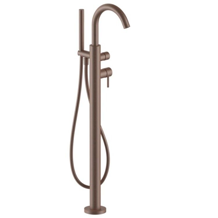 Смеситель для ванны Fantini Nostromo напольный Matt Copper PVD 50P9E880B