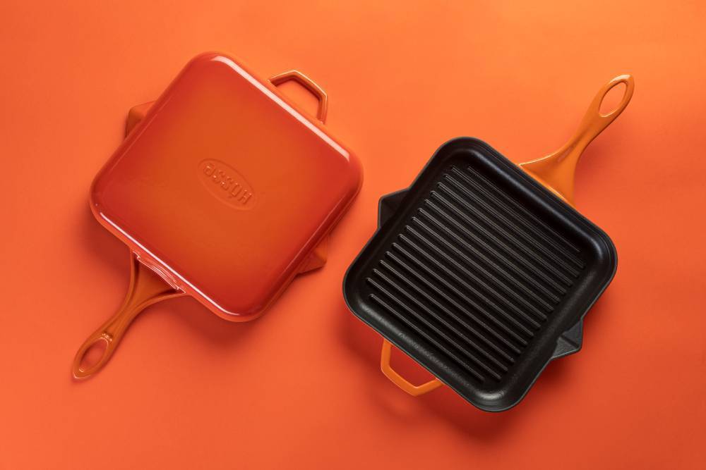 Сковорода-гриль квадратная Hascevher GTV 2828 Orange 28х28 см A856528