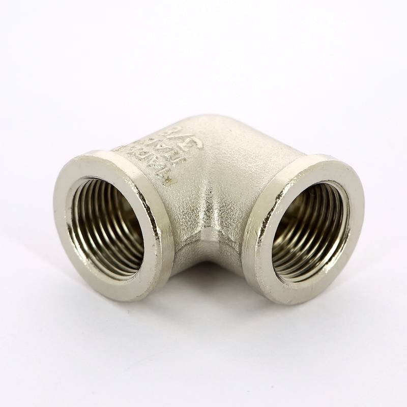 Угол 90° В-В никелированный Tiemme 3/8 1500525