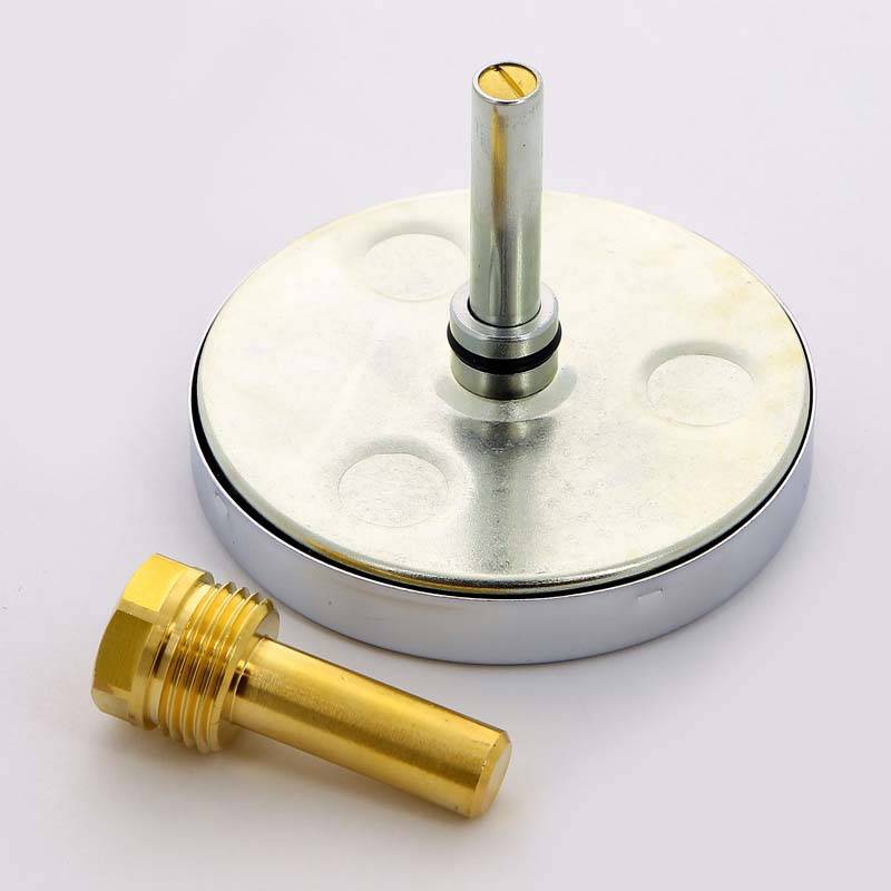 Термометр биметаллический Watts F+R801 80 мм 0-120 °C погружной гильза 50 мм 10005931