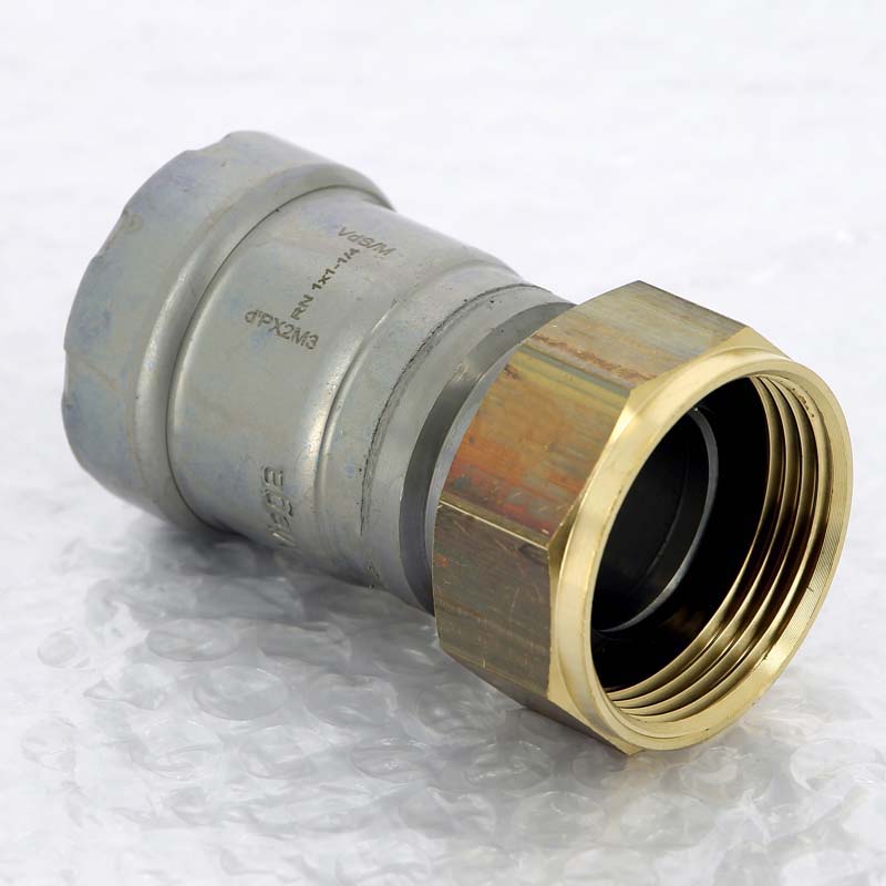 Муфта переходная пресс-В Viega Megapress с накидной гайкой 1х1 1/4 оцинкованная сталь 718848