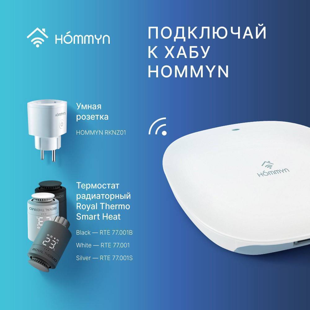 Умная розетка HOMMYN Smart Plug RKNZ01 Zigbee