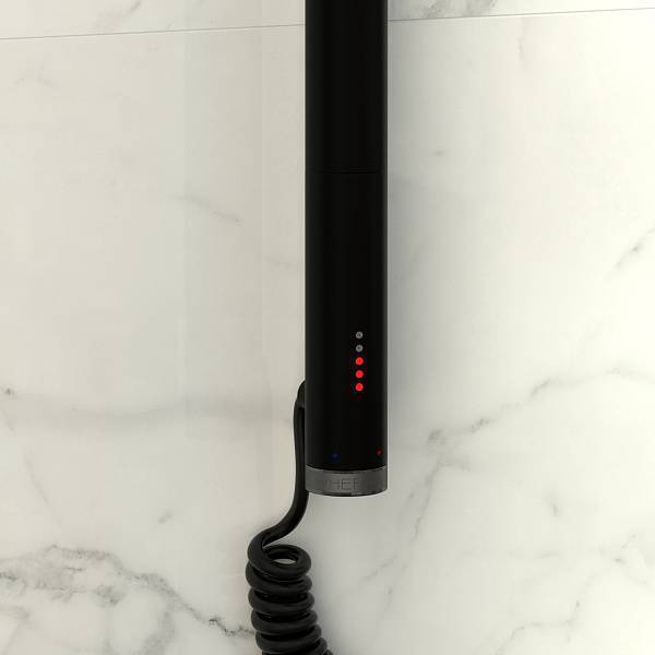 Полотенцесушитель электрический Сунержа Эпатаж 600x800 мм левый матовый черный 31-0550-8060