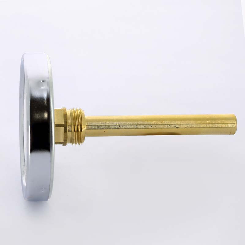 Термометр биметаллический Watts F+R801 80 мм 0-120 °C погружной гильза 100 мм 10005950