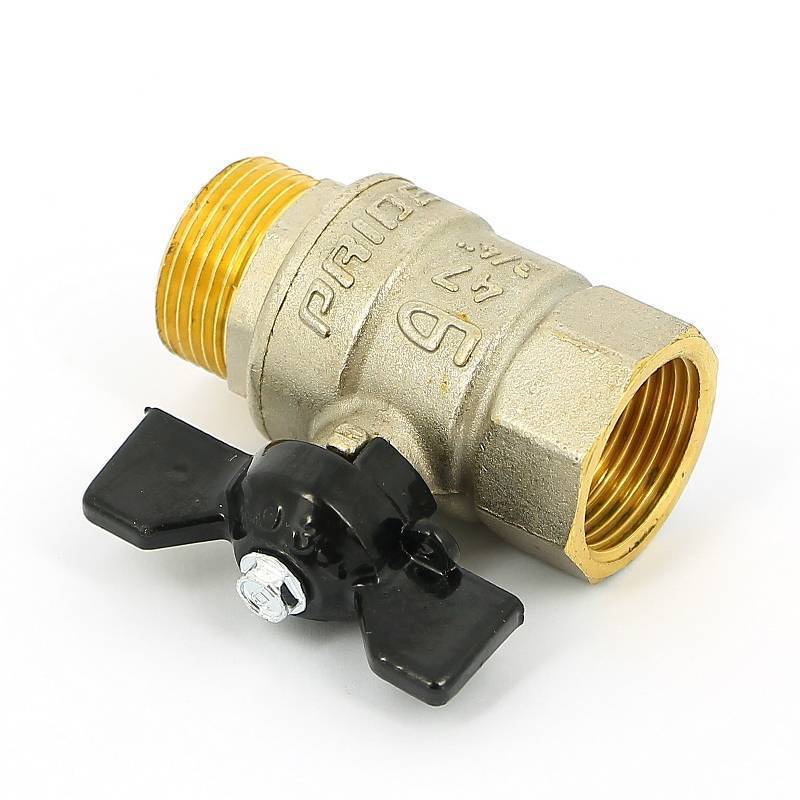 Кран шаровой для газа LD Pride 1/2 ВВ полнопроходной бабочка 47.350.15