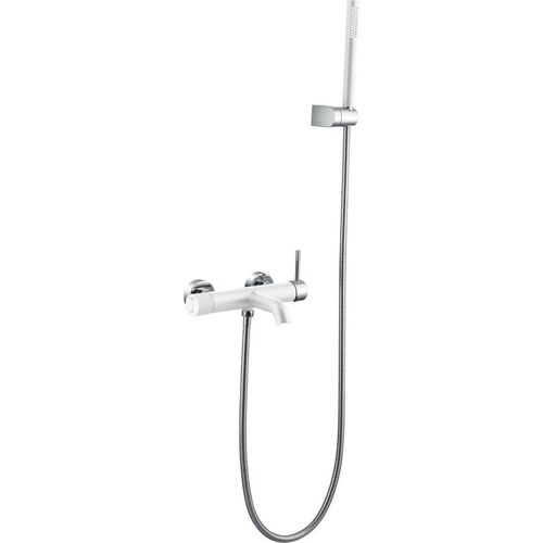 Смеситель для ванны Boheme Uno белый матовый / хром матовый 463-WCR