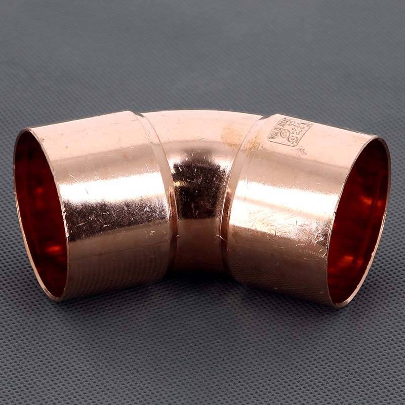 Угол двухраструбный 45 градусов пайка Viega 54 мм 112196