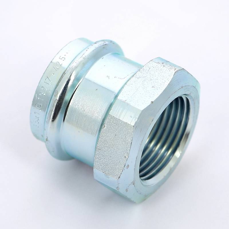 Муфта переходная пресс-В Viega Prestabo 35х1 оцинкованная сталь 704766