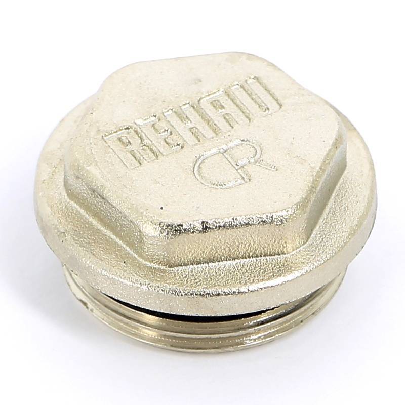 Заглушка REHAU RAUTITAN G 1 для коллекторов латунь никелированная 11316551001