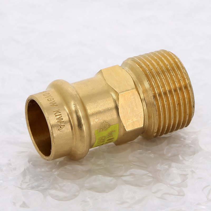 Муфта пресс с наружной резьбой Viega Profipress G 18 мм х 3/4 бронза 346157