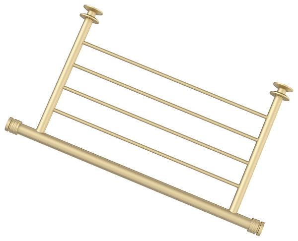 Полка для полотенцесушителя Сунержа прямая 4 перекладины 43.8x24 см матовая шампань 022-2012-4370