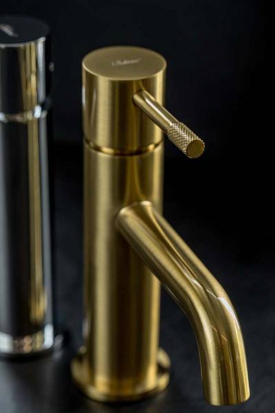 Смеситель для раковины Boheme Uno однорычажный золото матовое 461-MG