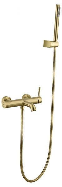 Смеситель для ванны Boheme Uno однорычажный золото матовое 463-MG