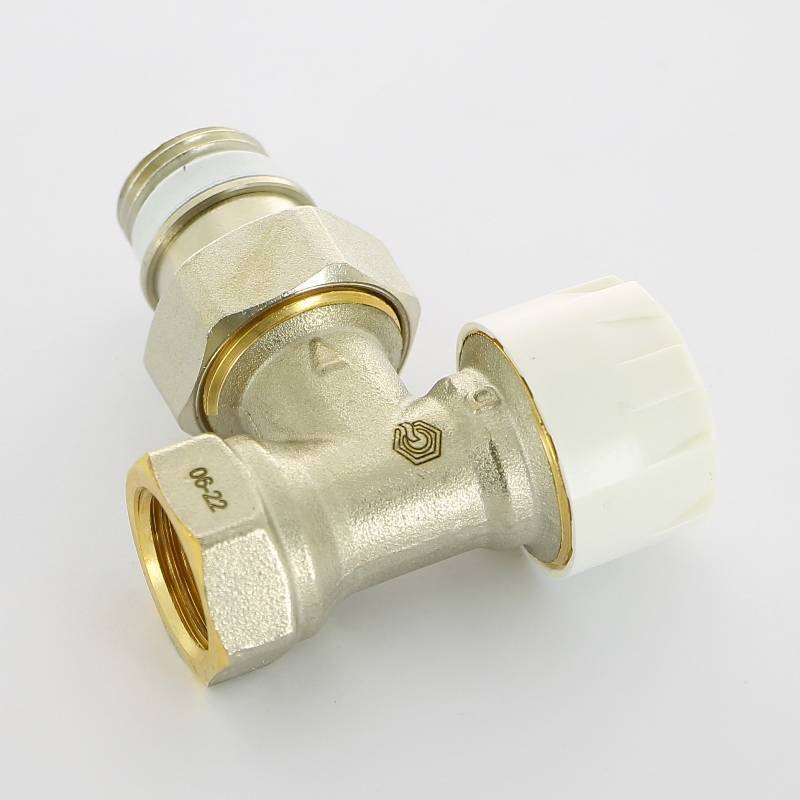 Вентиль термостатический Simplex угловой HB 3/4 с преднастройкой никелированный F34005