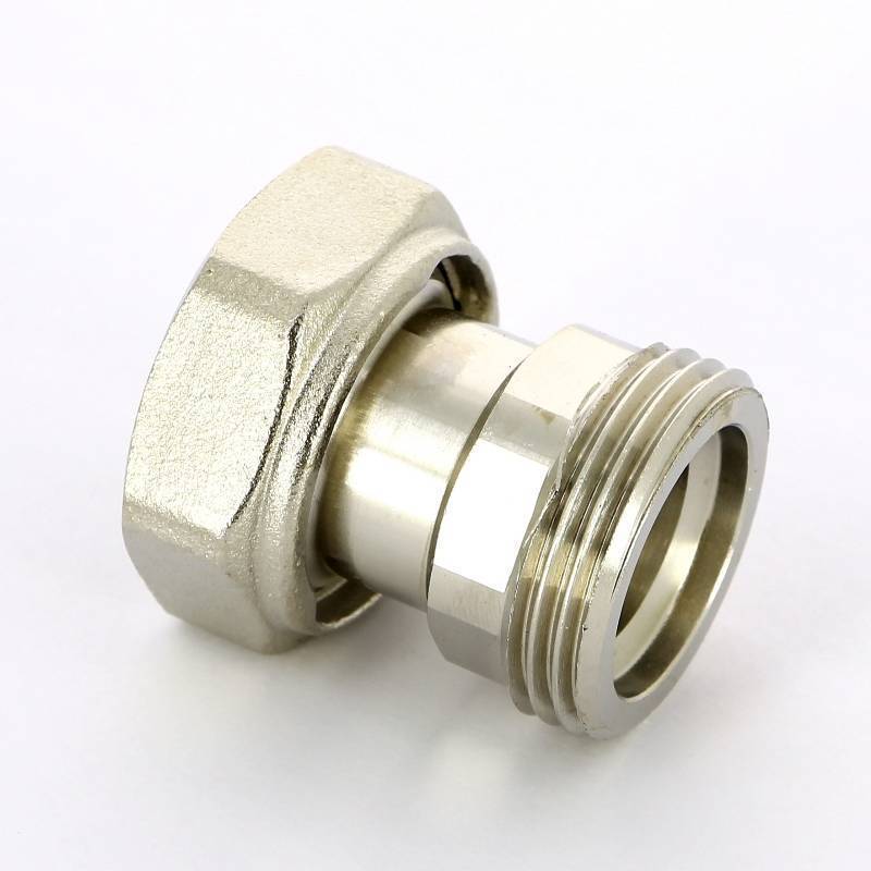 Соединение с накидной гайкой НВ Uni-Fitt 1 никелированное с плоской прокладкой 622N4000