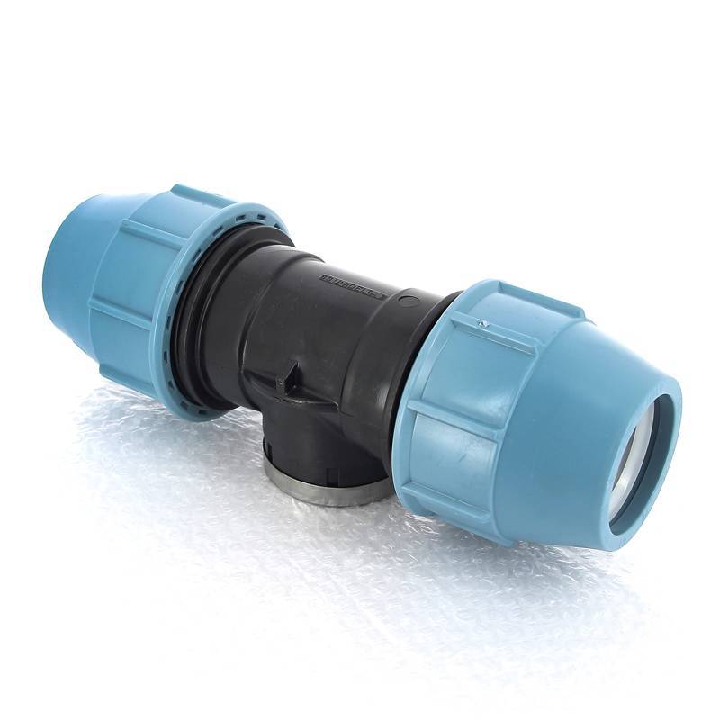 Тройник компрессионный Unidelta для труб ПНД 63х2 ВР 1007064007