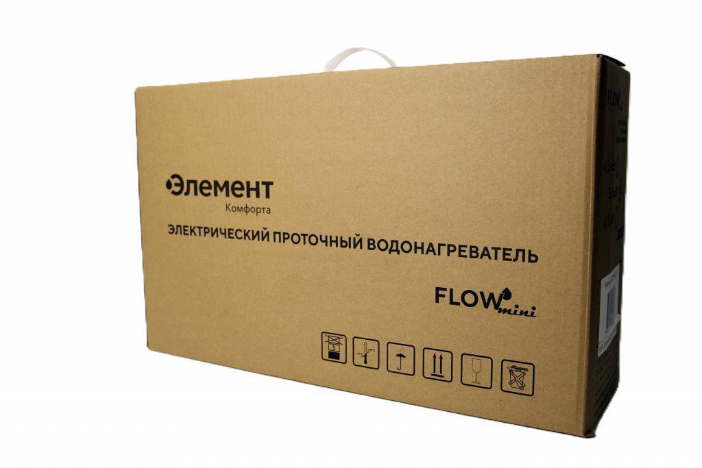 Водонагреватель электрический проточный Элемент Комфорта FLOW Mini 6.5 6.5 кВт 00-00001100