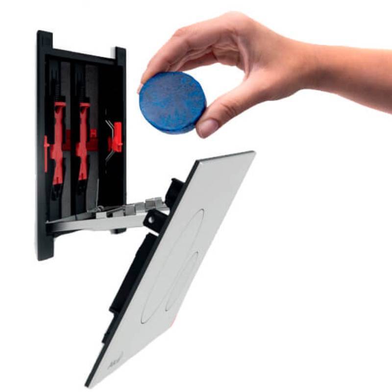 Инсталляция для унитаза Alcaplast AM101/1120 с кнопкой M671 хром и шумоизоляцией AM101/1120-4:1 RU M671-0001