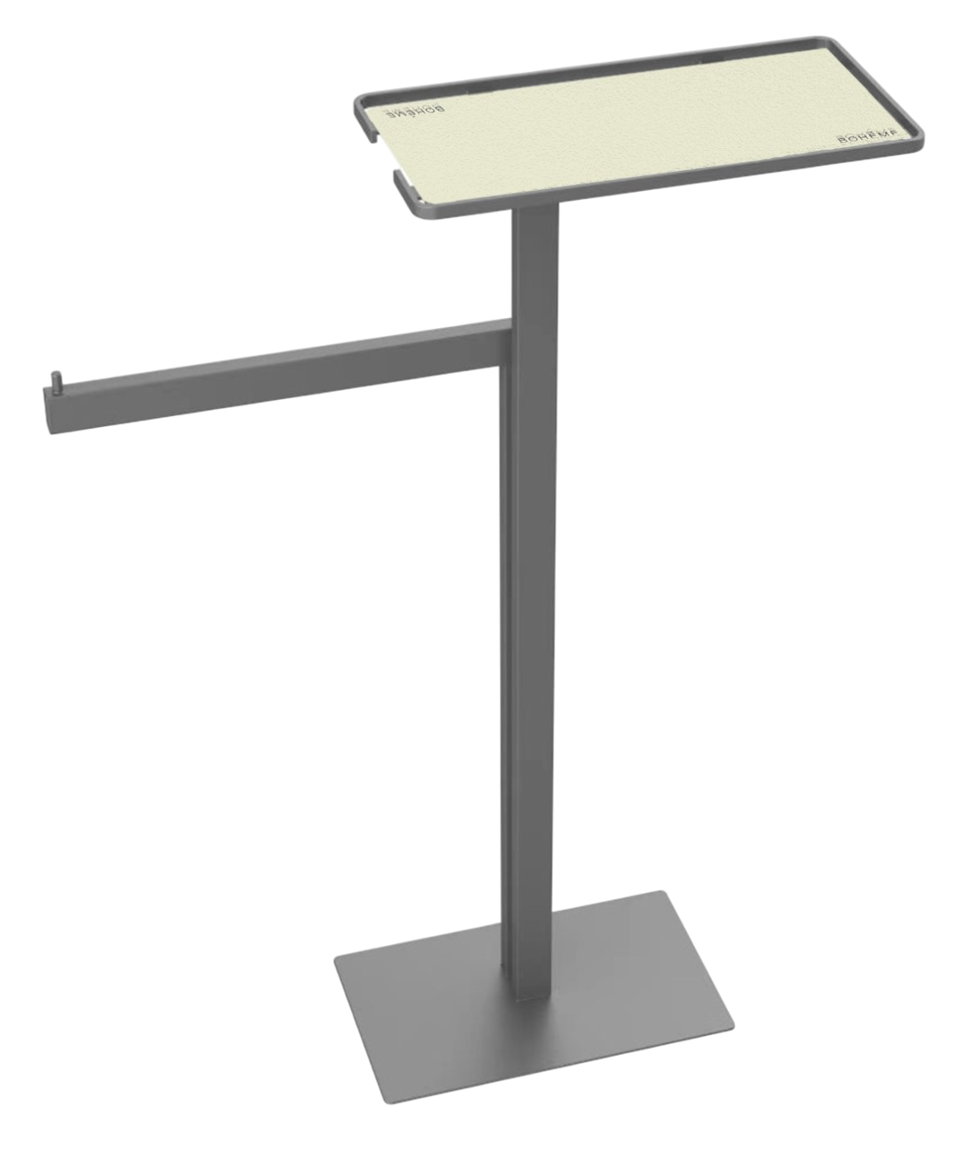 Стойка напольная с ершиком, полотенцедержателем и полкой Boheme Venturo никель матовый 10952-NB