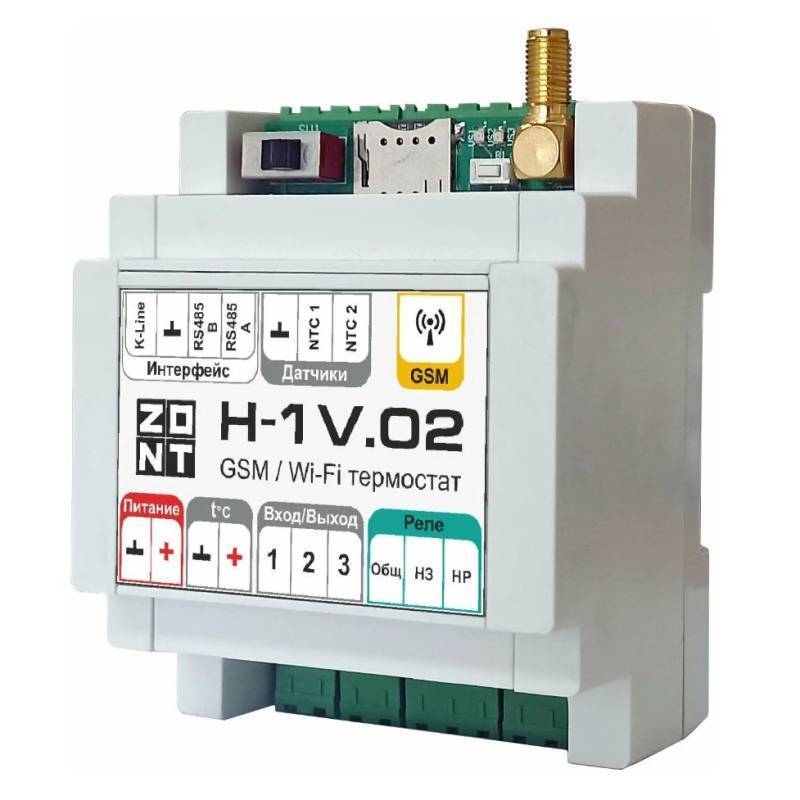 Контроллер отопительный GSM/Wi-Fi ZONT H-1V.02 ML00005454