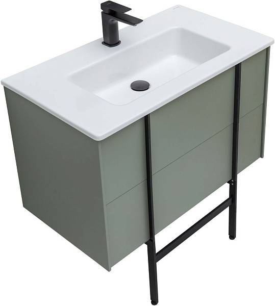 Тумба под раковину Allen Brau Reality 80 см олива матовый 1.32005.CGM