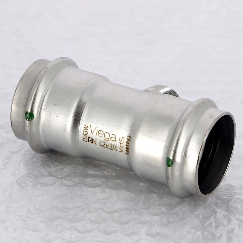 Тройник пресс-НР нержавеющая сталь Viega Sanpress Inox 42х3/4х42 мм 446017