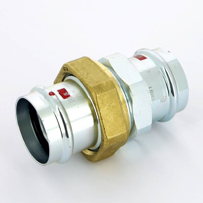 Муфта разъёмная пресс Viega Prestabo оцинкованная сталь 54 мм 559366