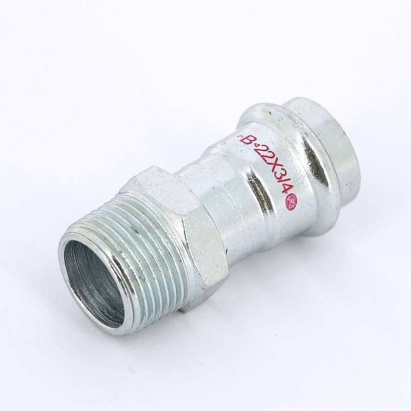 Муфта переходная пресс-НР IBP >B< Press Carbon 22 мм x 3/4 оцинкованная сталь PC4243G0220600