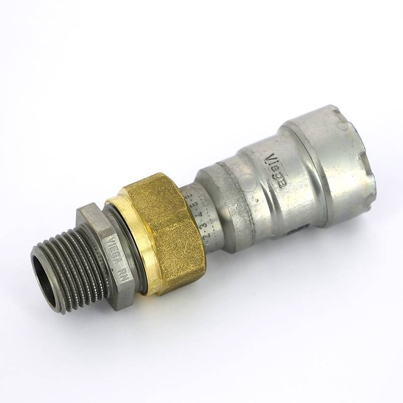 Муфта переходная разъемная пресс-Н Viega Megapress оцинкованная сталь DN15 1/2 718923