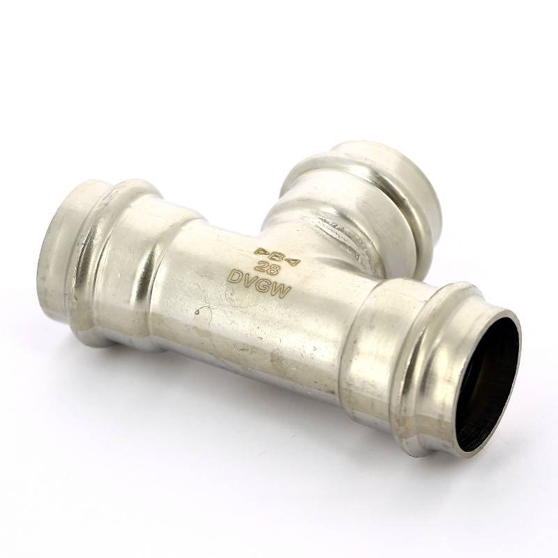 Тройник пресс IBP >B< Press Inox 28 мм нержавеющая сталь PS5130 0282828