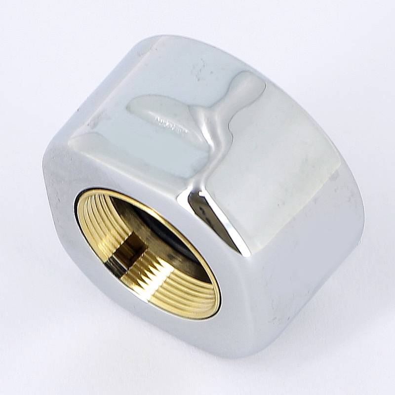 Соединитель для медной трубы Carlo Poletti 15 мм хром A58409B