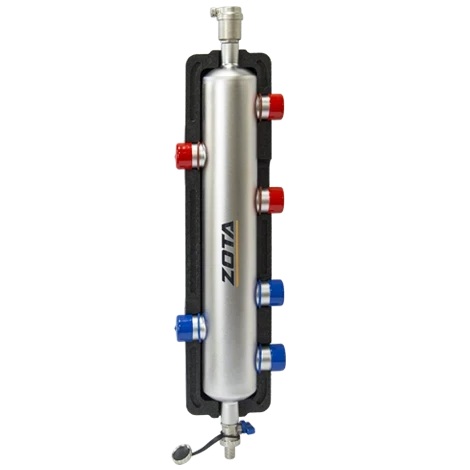 Гидроразделитель из нержавеющей стали ZOTA универсальный 2 контура до 60 кВт GR4930001126