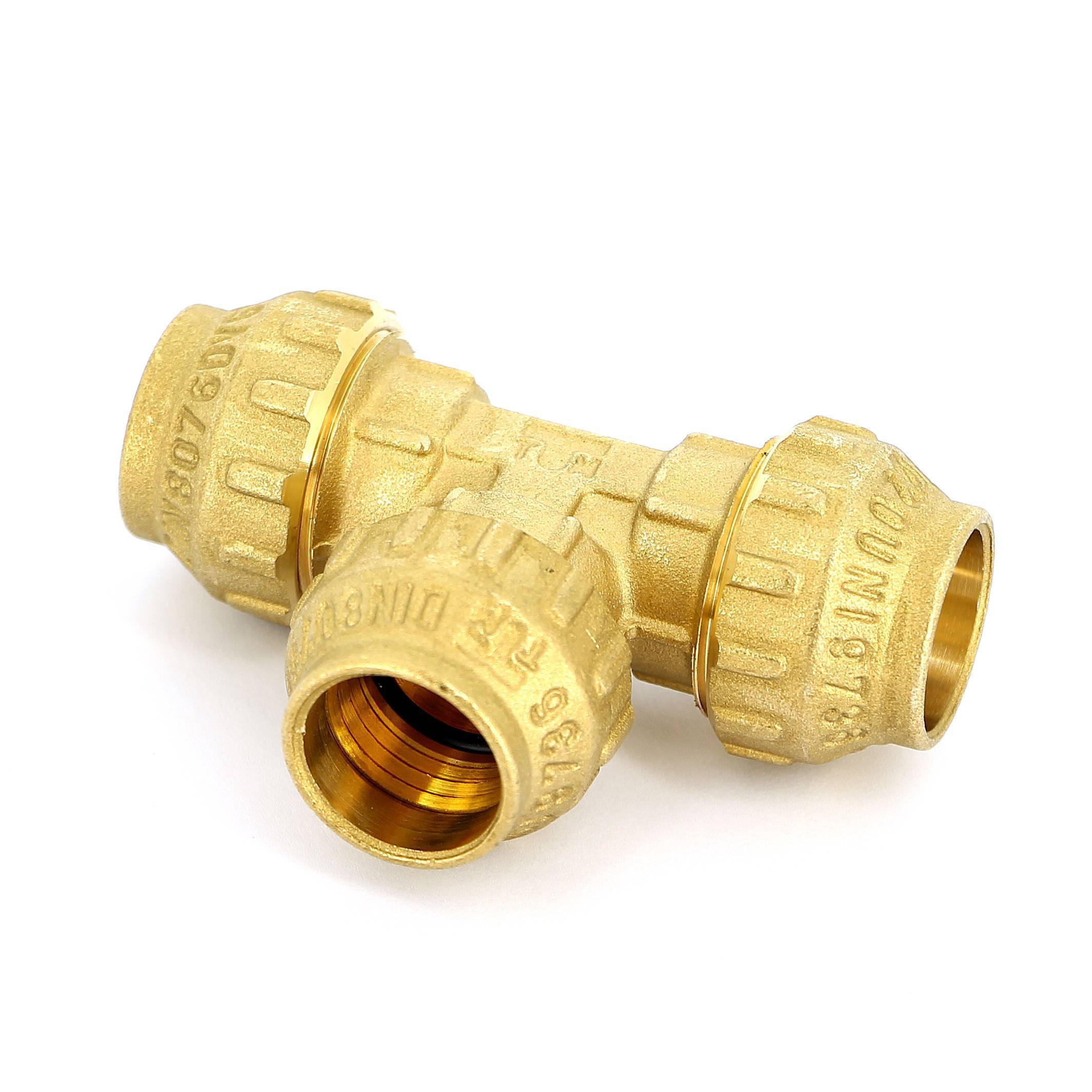 Тройник обжимной Tiemme 20х2.0 мм 3400033