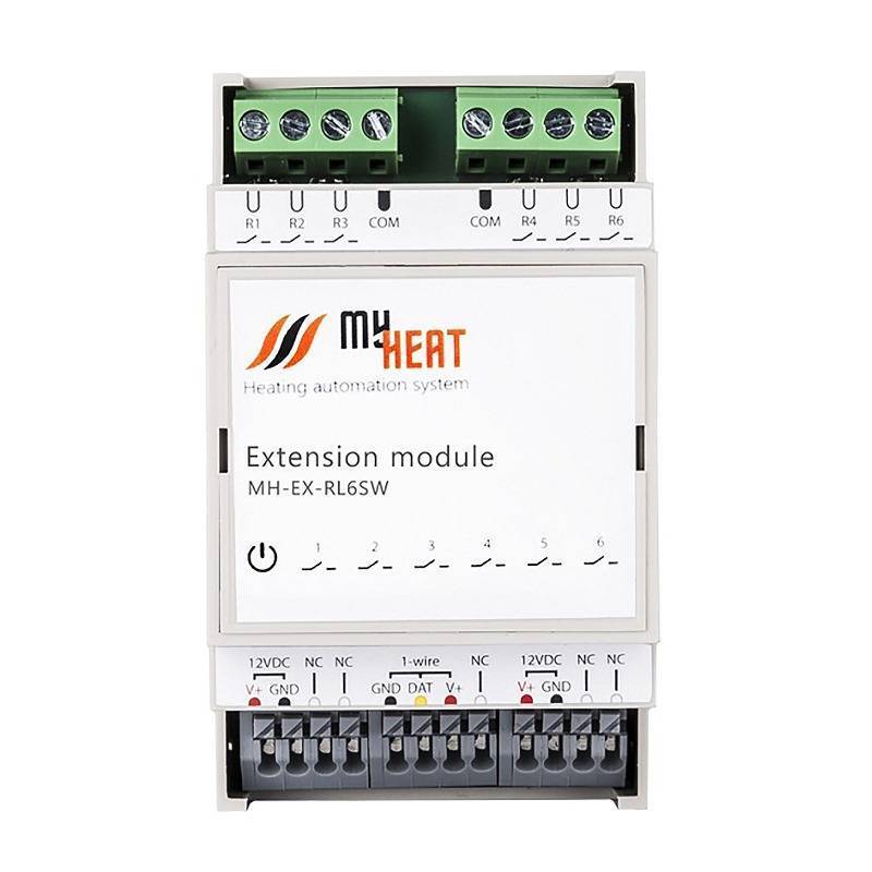 Блок расширения симисторный Wi-Fi ЭВАН MyHeat RL6SW с блоком питания RL6SW