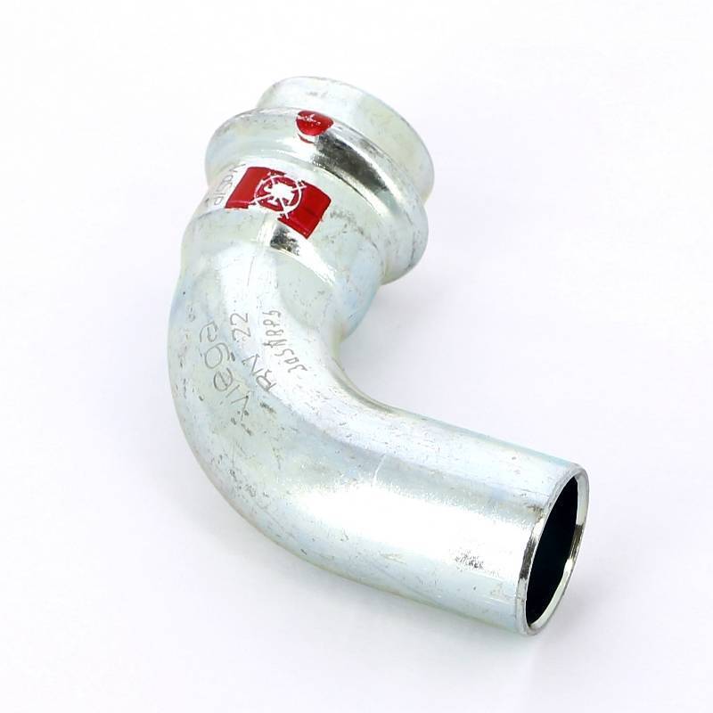 Угол-вставка 90° пресс Viega Prestabo оцинкованная сталь 22 мм 558215