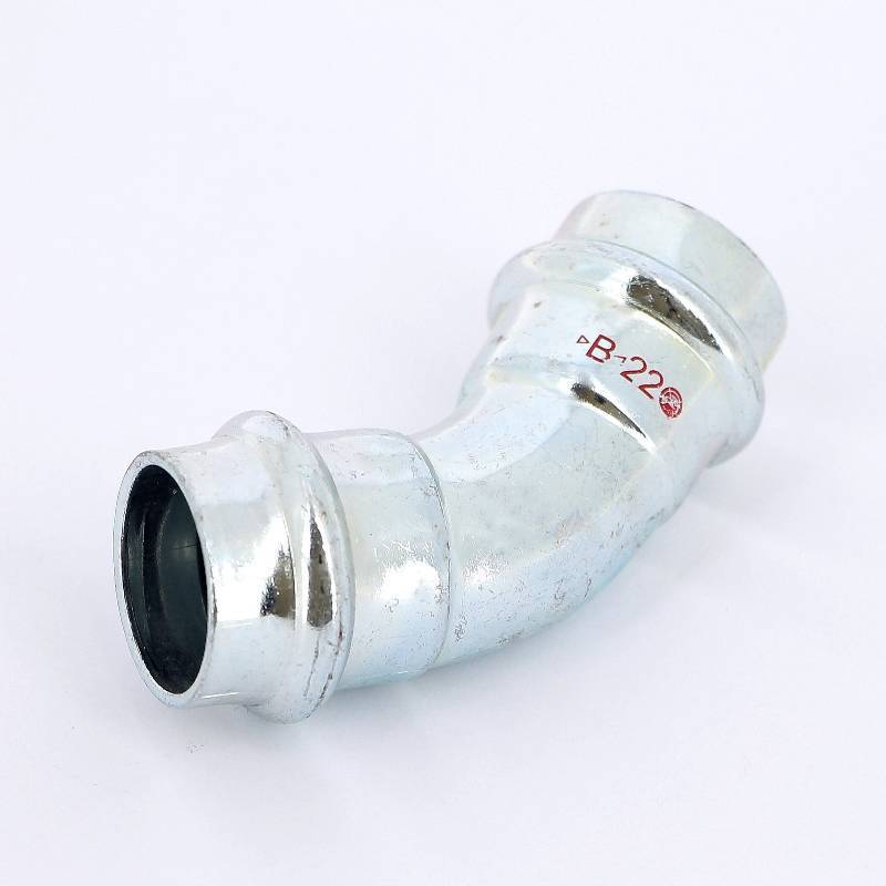 Угол 45° пресс IBP >B< Press Carbon 22 мм оцинкованная сталь PC5041 0220000