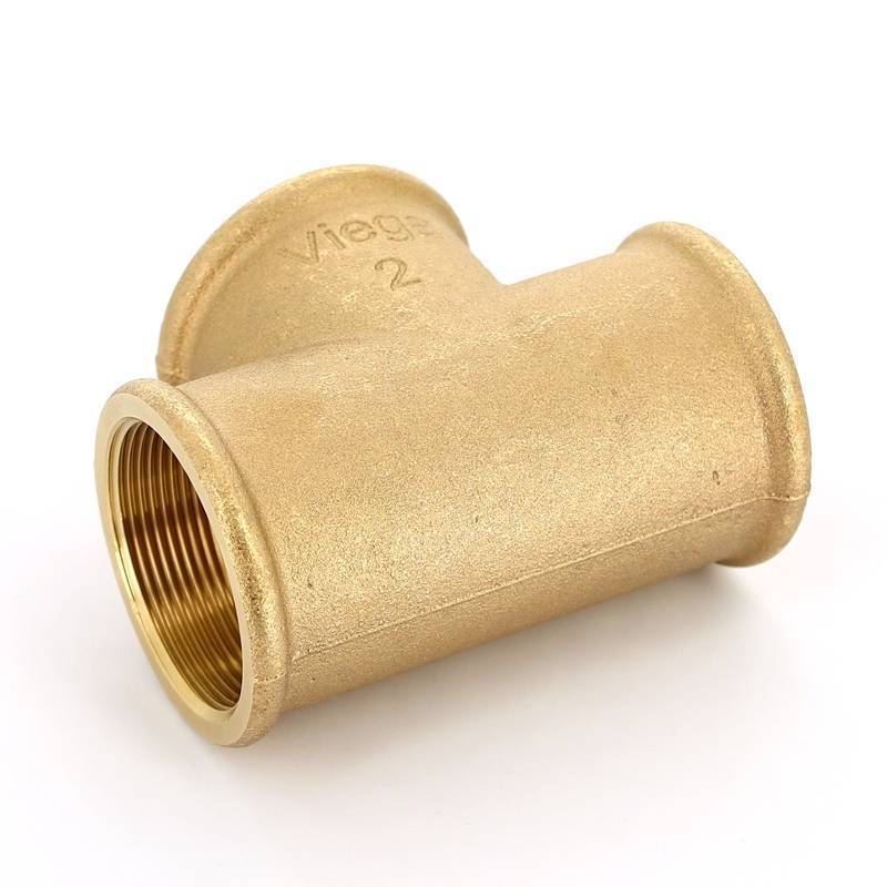 Тройник бронзовый Viega 2x2x2 ВР 264321