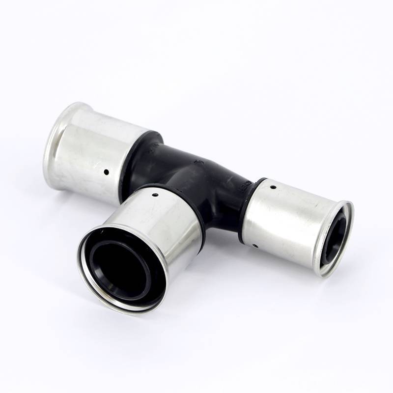 Тройник пресс PVDF Henco 40х40х32 мм 11PK-404032