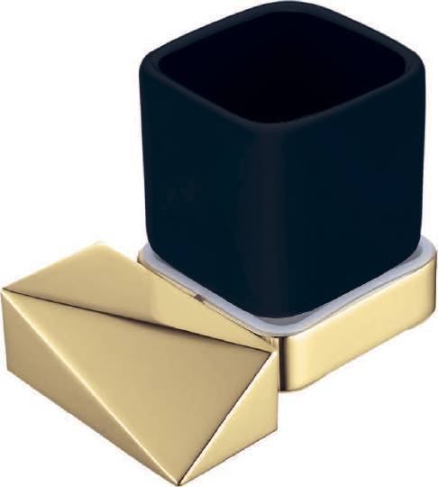 Стакан подвесной Boheme New Venturo золото/черный 10314-G-B