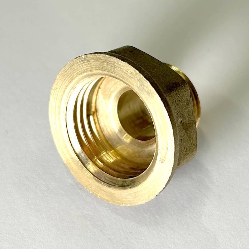 Переход резьбовой LD Pride никелированная латунь 1/2 ВР х 3/8 НР LD.67.509.15х10