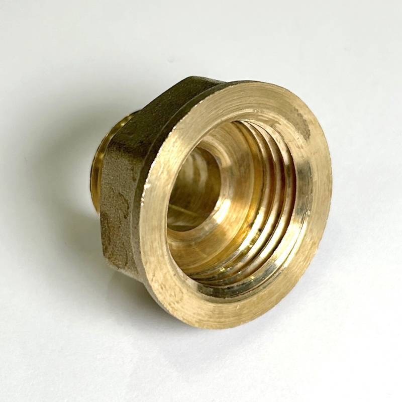 Переход резьбовой LD Pride никелированная латунь 1/2 ВР х 3/8 НР LD.67.509.15х10