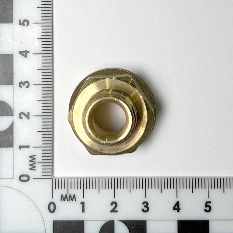 Переход резьбовой LD Pride никелированная латунь 1/2 ВР х 3/8 НР LD.67.509.15х10