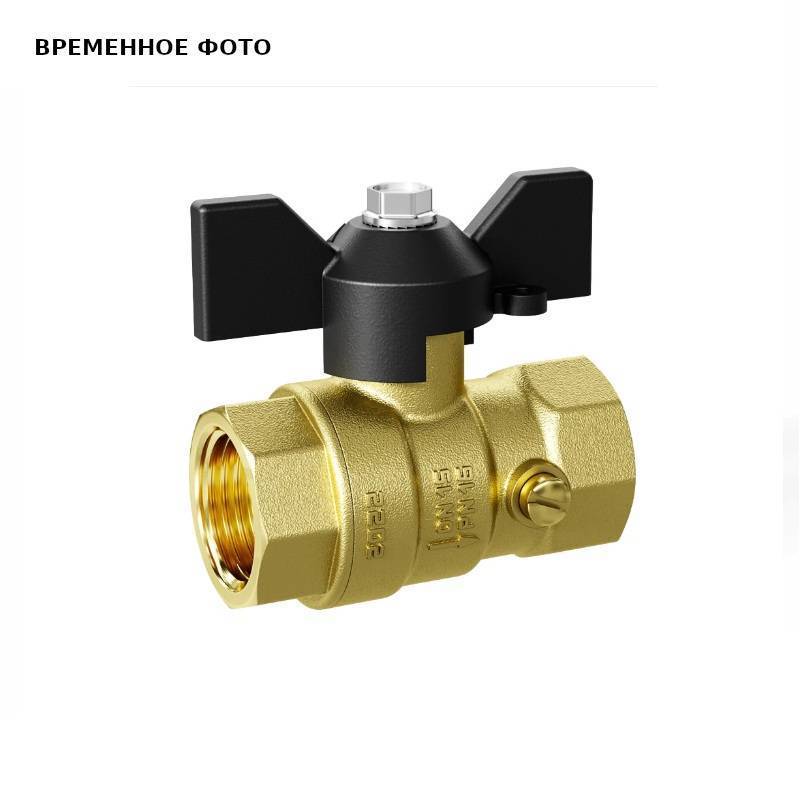 Кран шаровой LD Pride 1/2 ВВ для манометра латунный бабочка 44.340.15.2