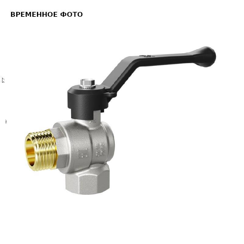 Кран шаровой угловой Pride 1/2 НР-ВР рычаг 47.203.15