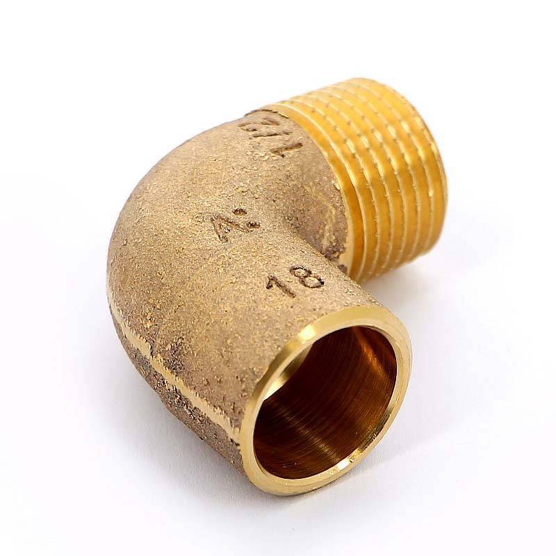 Угол 90° бронзовый Viega пайка-НР 18х1/2 107635