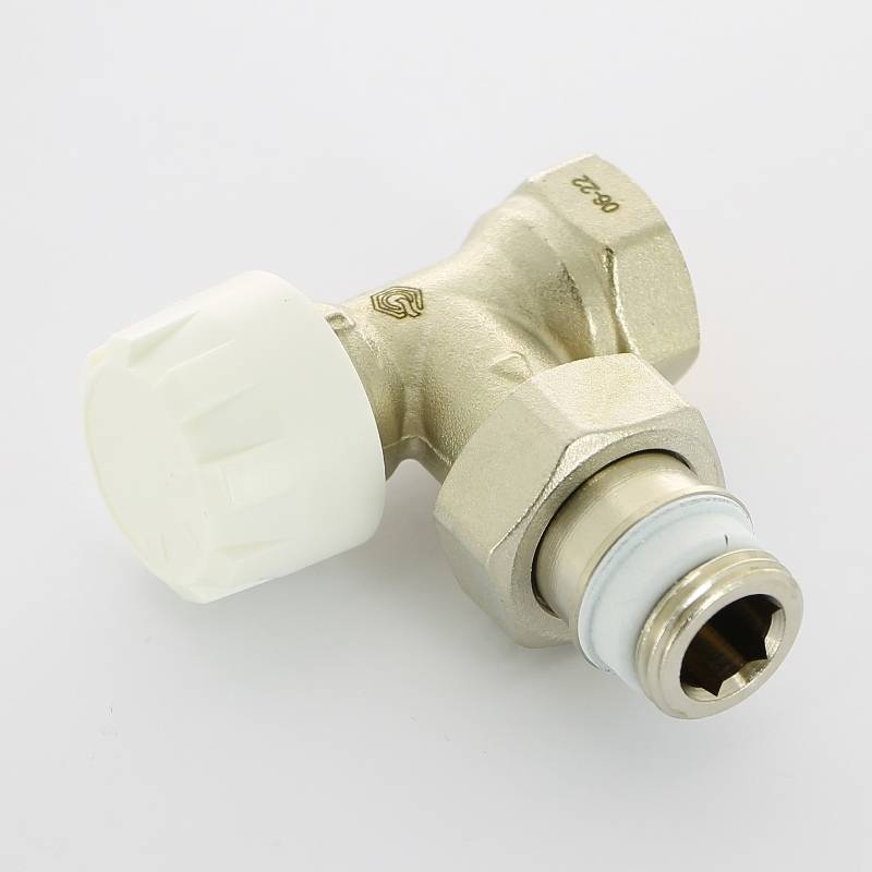 Вентиль термостатический Simplex угловой HB 3/4 с преднастройкой никелированный F34005