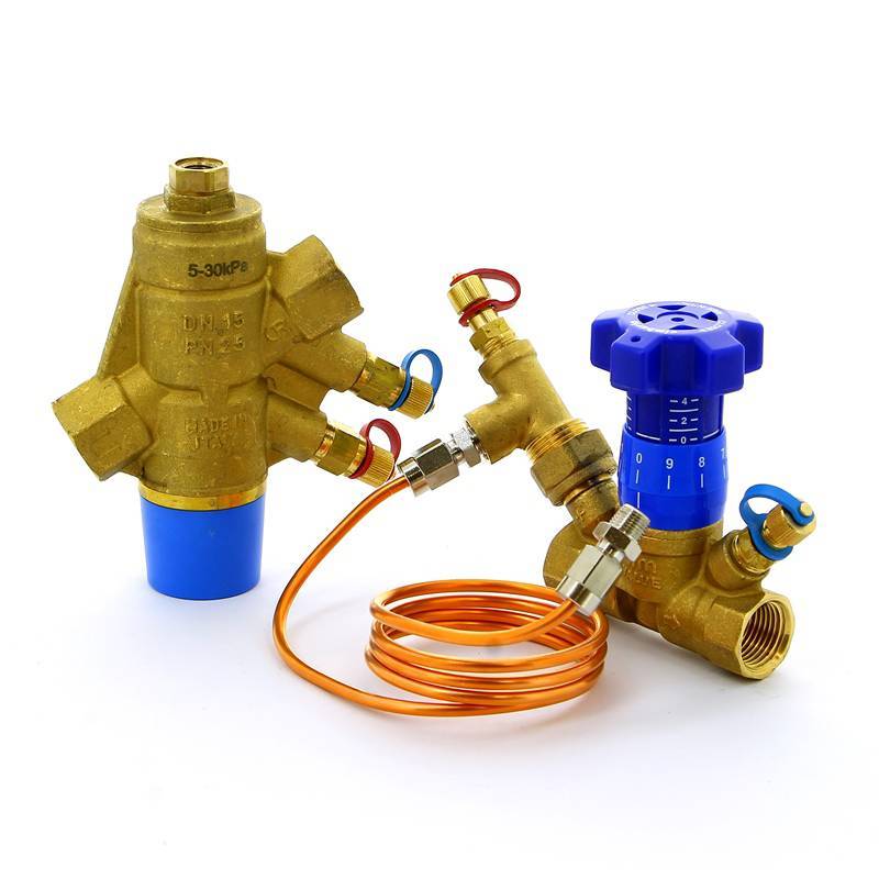 Комплект регулятора перепада давления CIM 767 и балансировочного клапана Cimberio 1/2 CIM 767L787ODP 12